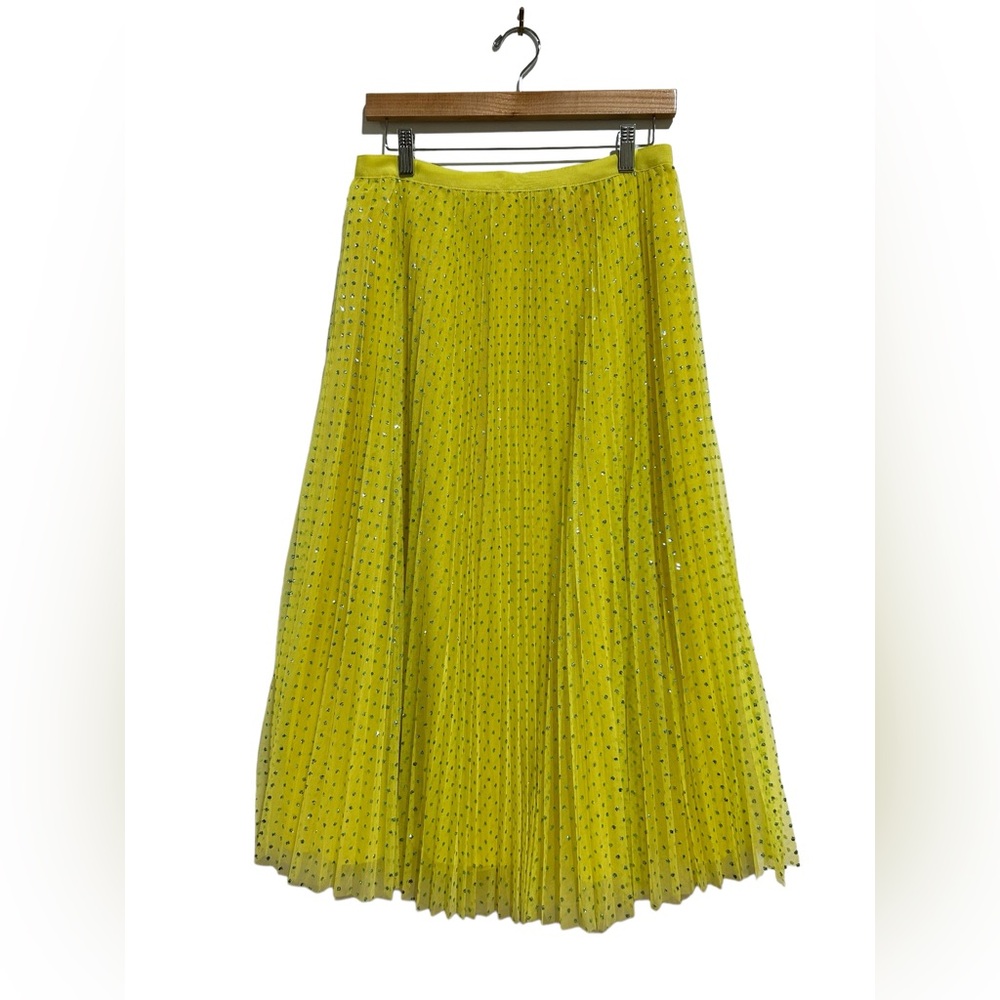 Yellow J. Crew Sparkly Tulle Skirt